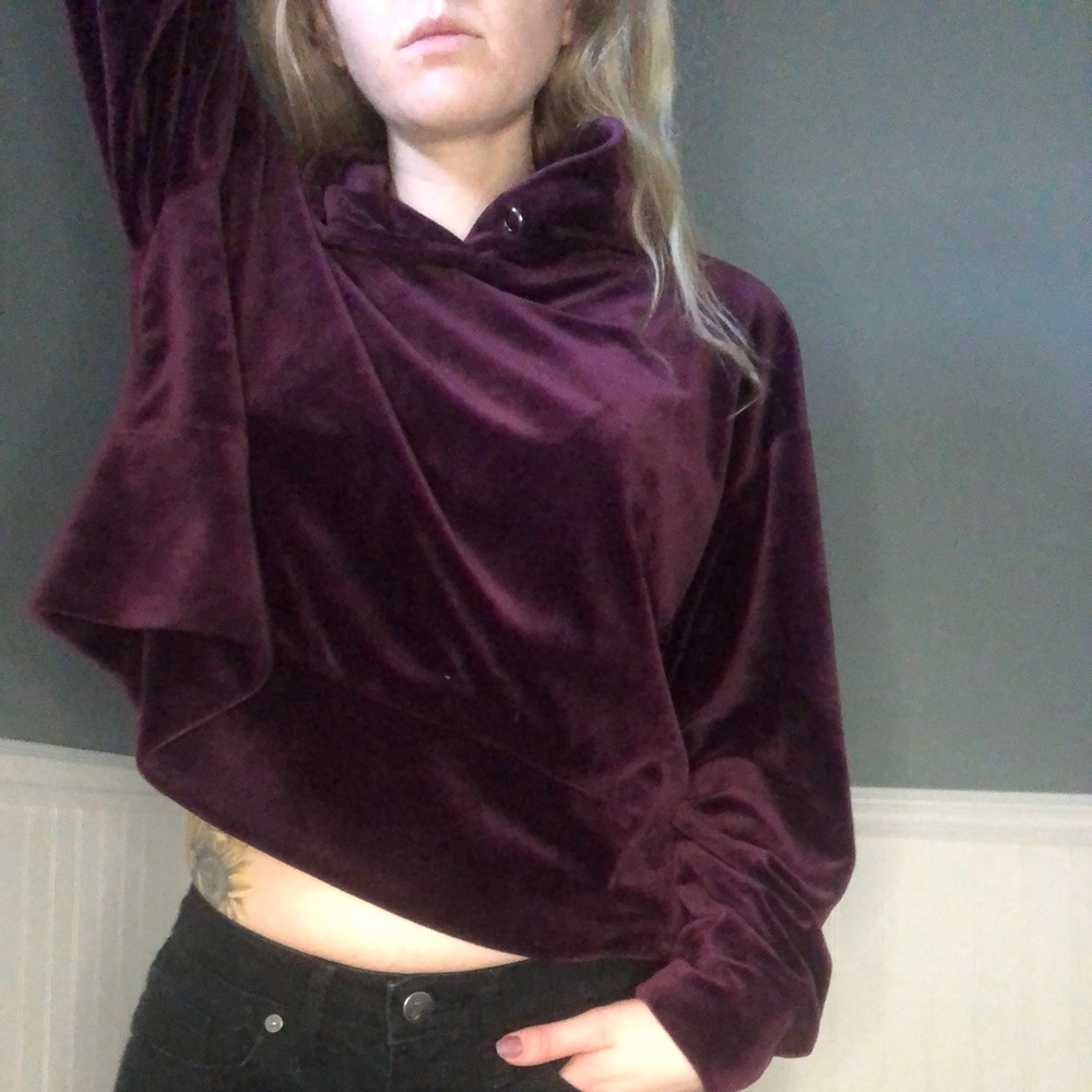 Purple Velvet Hoodie